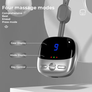 Portable Pendant Neck Massager – 4 Modes, Heat Therapy & Pain Relief