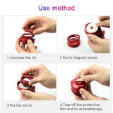 Luxury Solar-Powered Car Air Freshener – Rotating Floating Design, Premium Zinc Alloy, Long-Lasting Scent